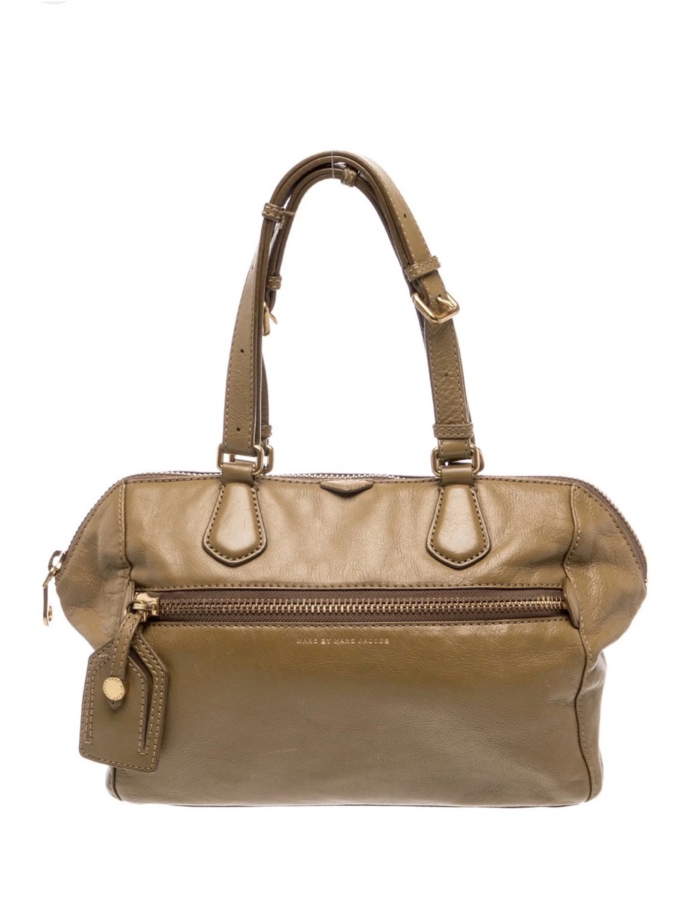 Marc by Marc Jacobs Olive Green Leather Top-Handle Satchel